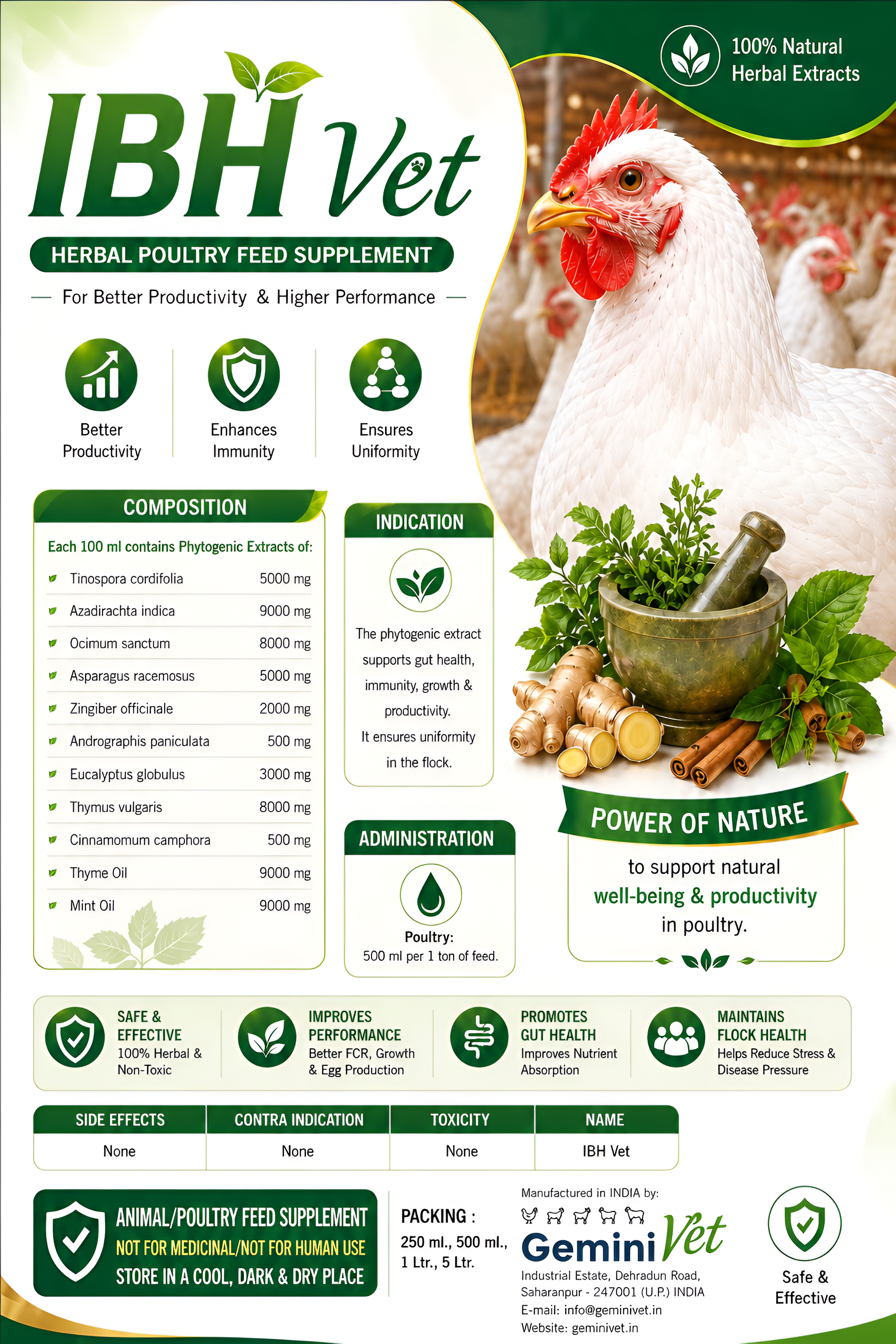 IBH Vet  "Herbal Immunity & Gut Support"